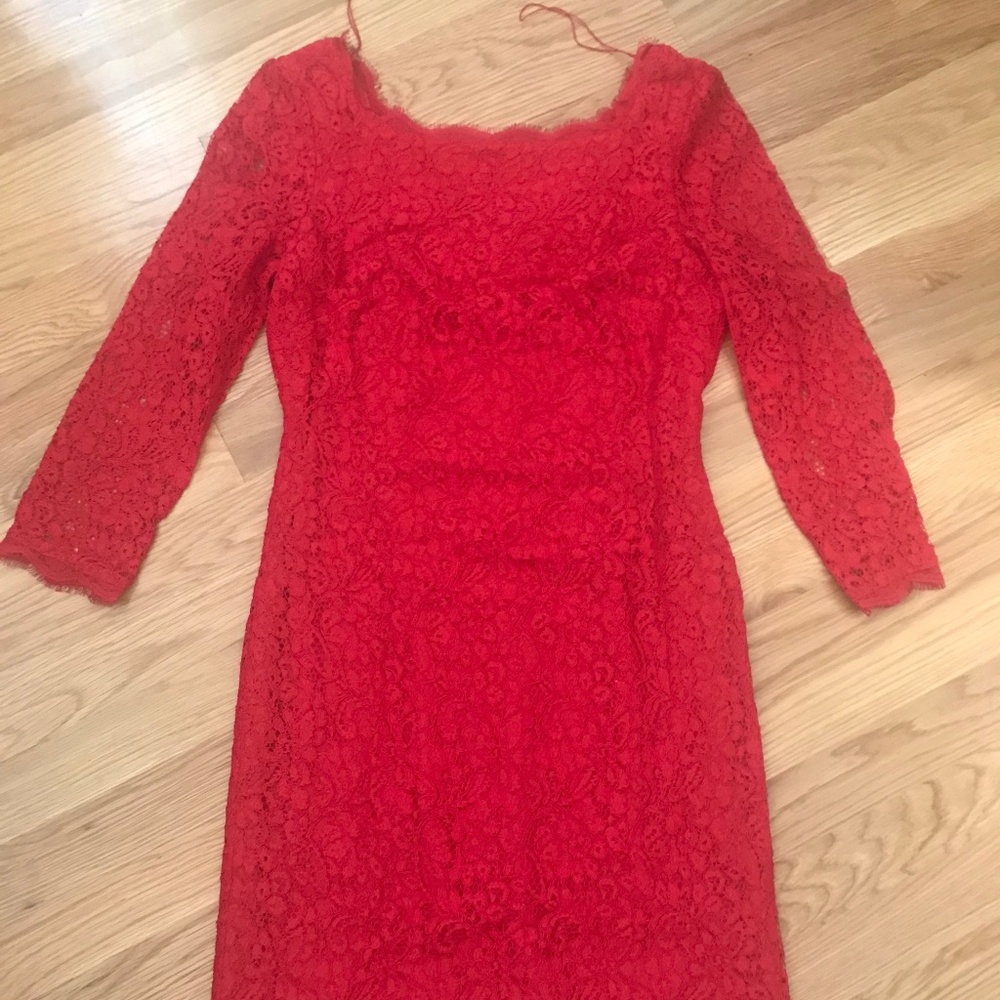 Formal Red Lace Dress